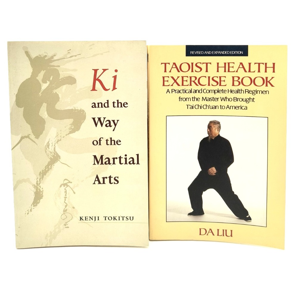 2 Martial Arts Books Lot Ki Kenji Tokitsu Taoist Tai Chi Da Liu Taoism